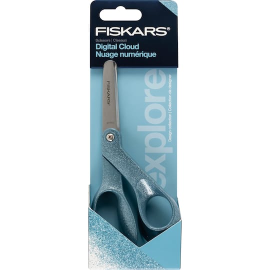 Fiskars® Explore 8" Digital Cloud Glitter Scissors